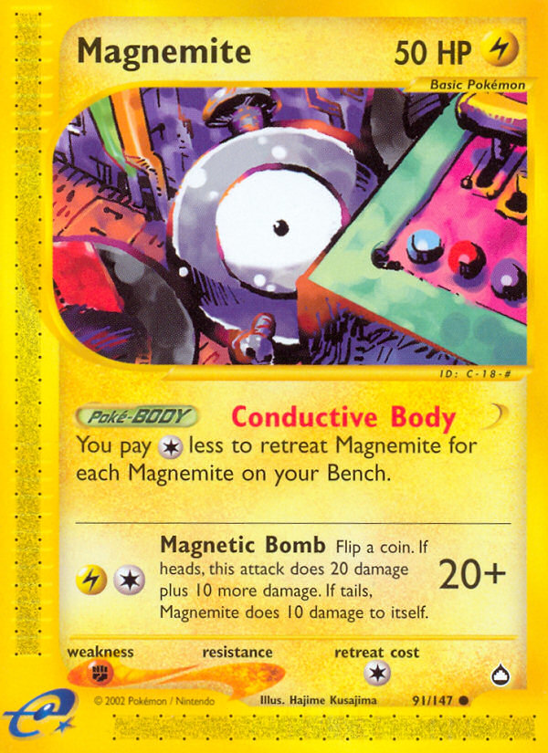 Magnemite (91/147) [Aquapolis] | Eastridge Sports Cards & Games