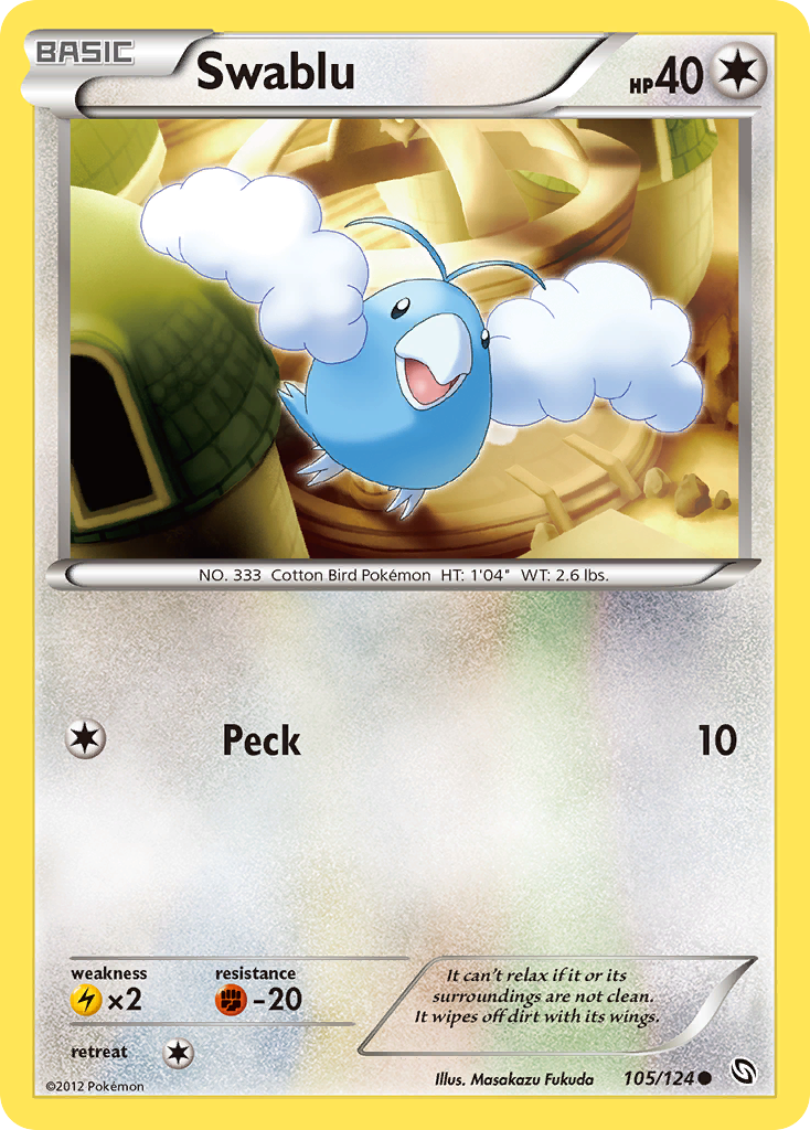 Swablu (105/124) [Black & White: Dragons Exalted] | Eastridge Sports Cards & Games