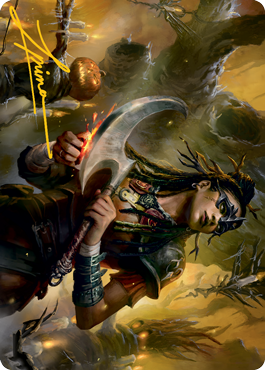 Harvesttide Sentry Art Card (Gold-Stamped Signature) [Innistrad: Midnight Hunt Art Series] | Eastridge Sports Cards & Games