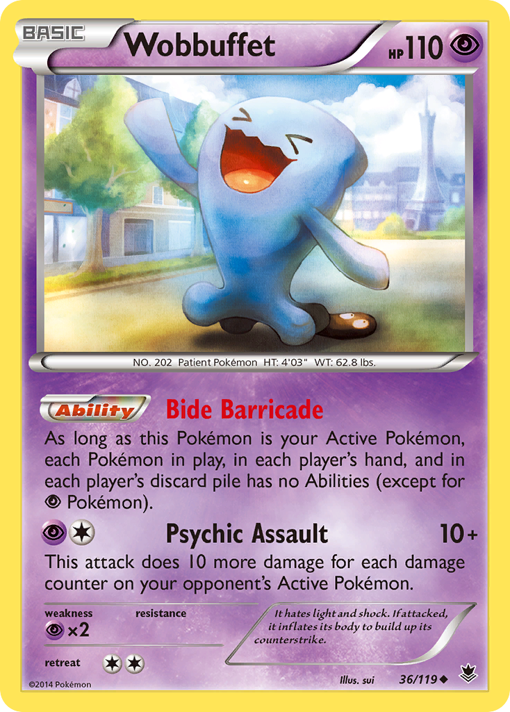 Wobbuffet (36/119) [XY: Phantom Forces] | Eastridge Sports Cards & Games