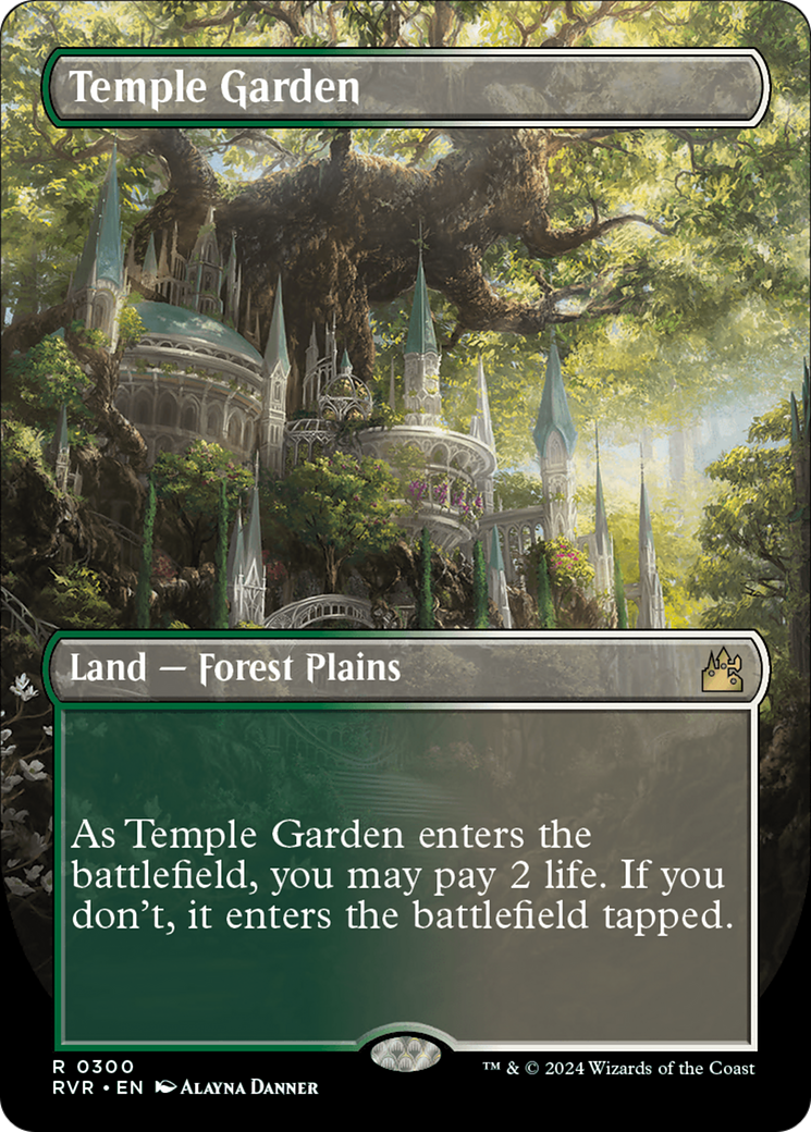 Temple Garden (Borderless) [Ravnica Remastered] | Eastridge Sports Cards & Games