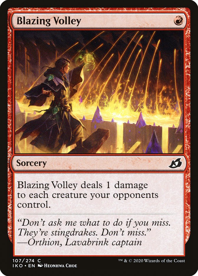 Blazing Volley [Ikoria: Lair of Behemoths] | Eastridge Sports Cards & Games