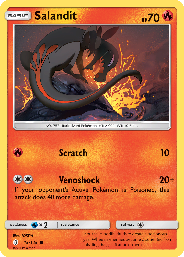 Salandit (15/145) [Sun & Moon: Guardians Rising] | Eastridge Sports Cards & Games