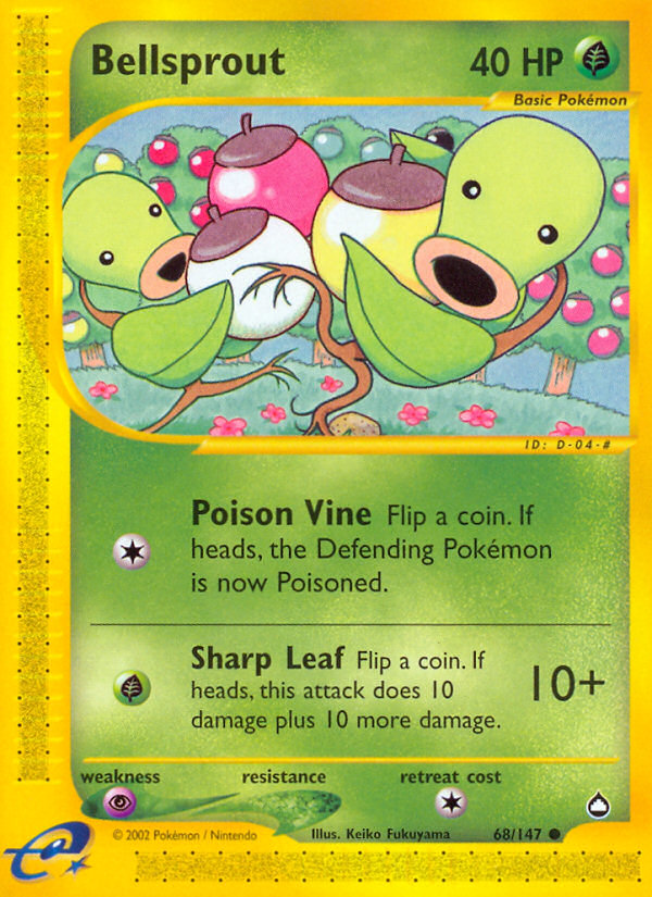 Bellsprout (68/147) [Aquapolis] | Eastridge Sports Cards & Games