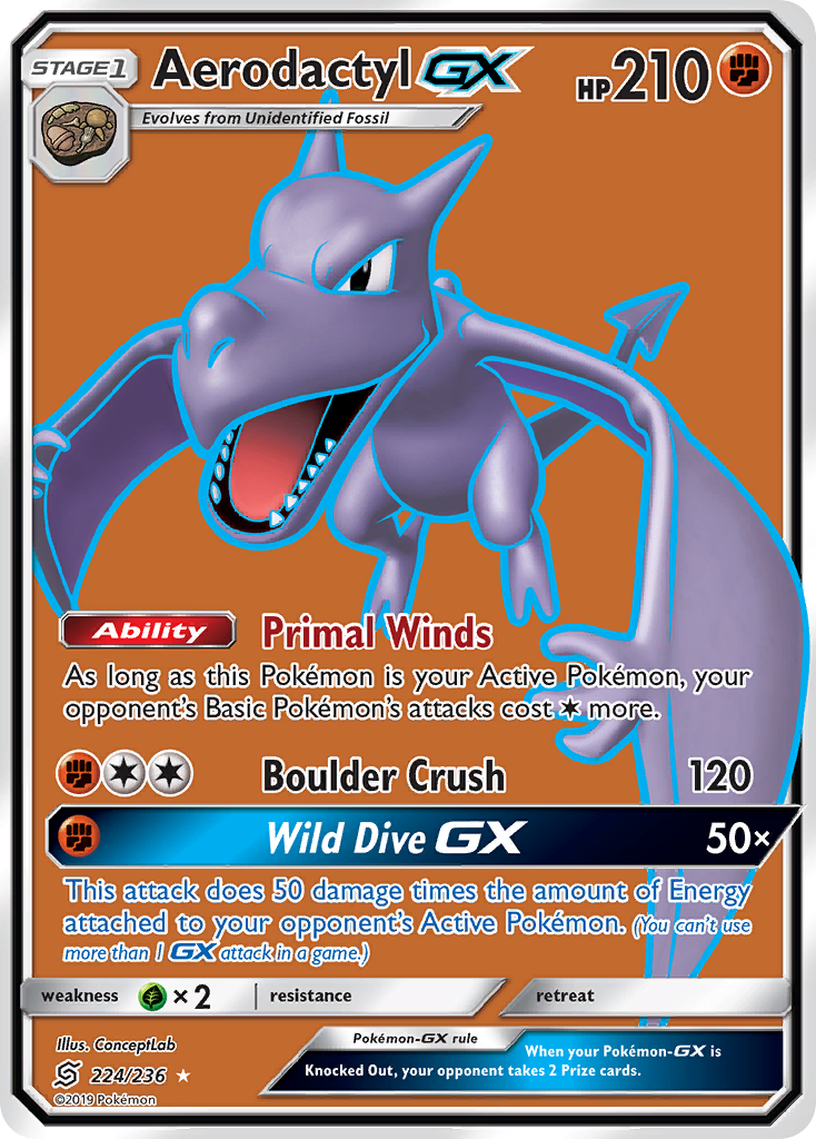 Aerodactyl GX (224/236) [Sun & Moon: Unified Minds] | Eastridge Sports Cards & Games