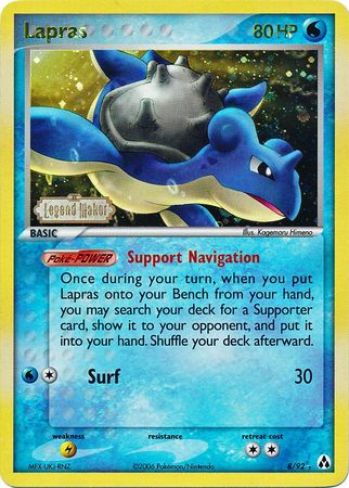 Lapras (8/92) (Stamped) [EX: Legend Maker] | Eastridge Sports Cards & Games