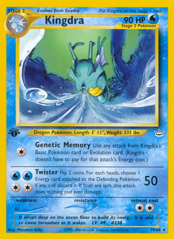 Kingdra (19/64) [Neo Revelation 1st Edition] | Eastridge Sports Cards & Games