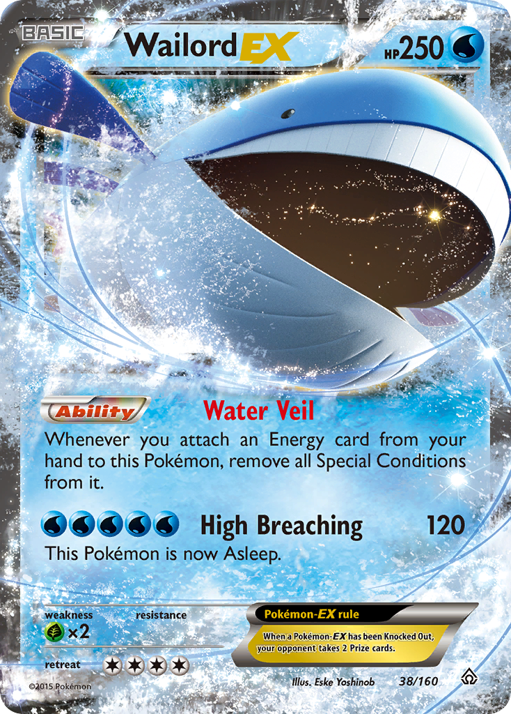 Wailord EX (38/160) [XY: Primal Clash] | Eastridge Sports Cards & Games
