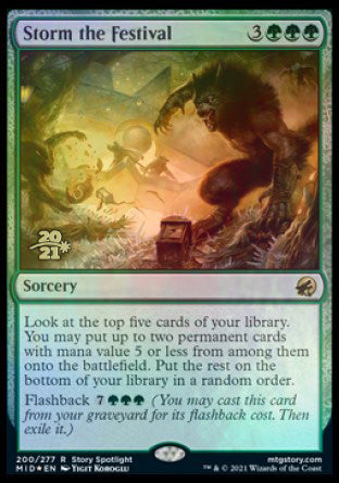 Storm the Festival [Innistrad: Midnight Hunt Prerelease Promos] | Eastridge Sports Cards & Games