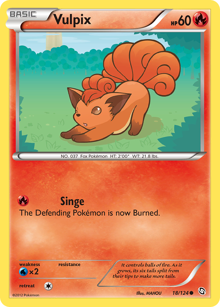 Vulpix (18/124) [Black & White: Dragons Exalted] | Eastridge Sports Cards & Games