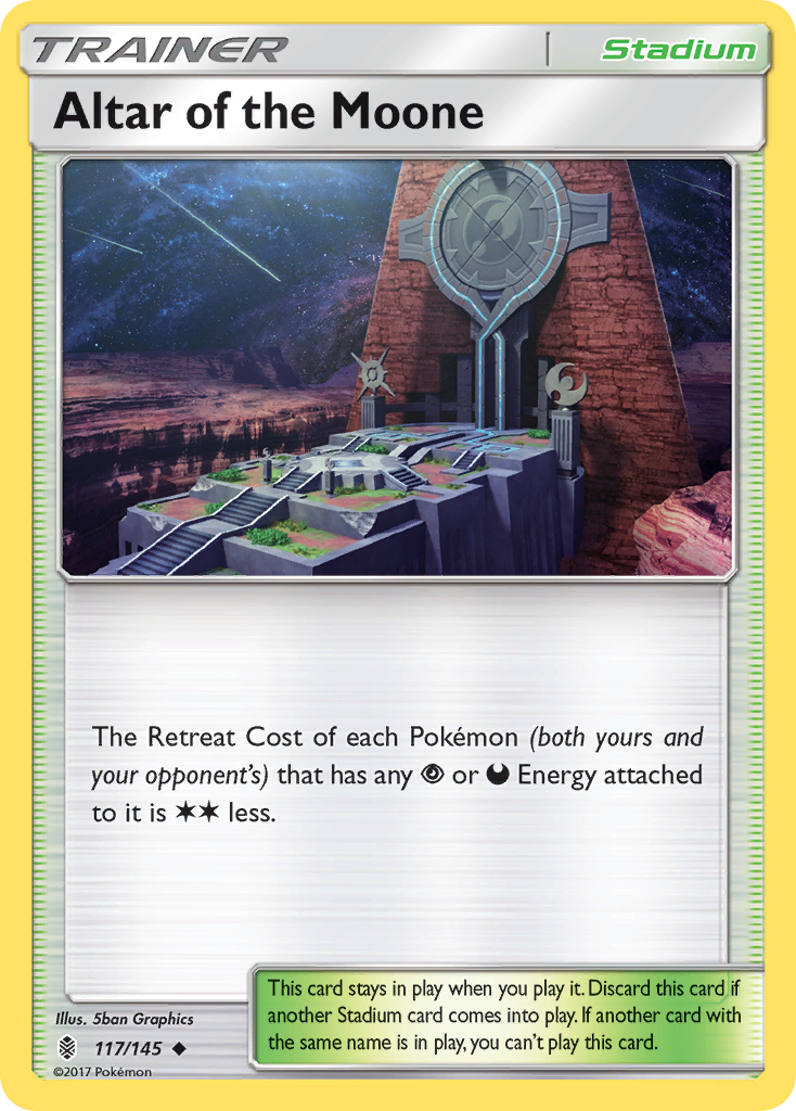 Altar of the Moone (117/145) [Sun & Moon: Guardians Rising] | Eastridge Sports Cards & Games