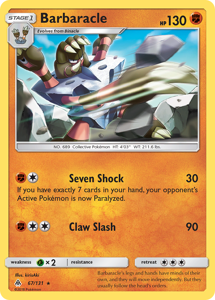 Barbaracle (67/131) [Sun & Moon: Forbidden Light] | Eastridge Sports Cards & Games