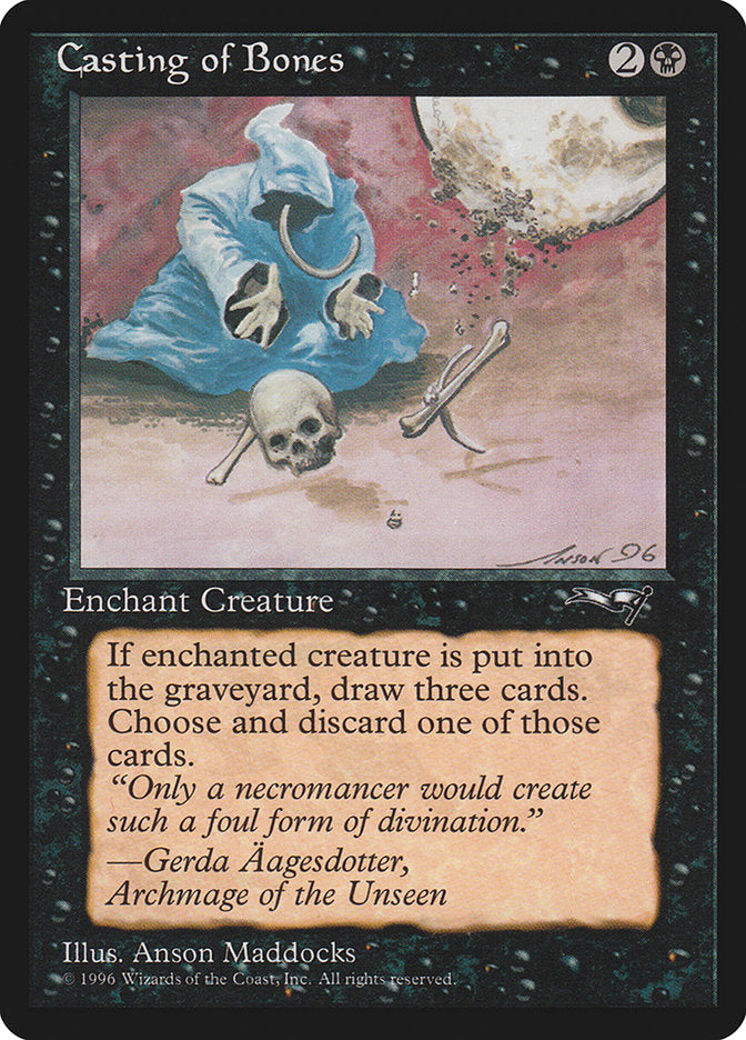 Casting of Bones (Skull on Ground) [Alliances] | Eastridge Sports Cards & Games