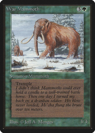 War Mammoth [Limited Edition Beta] | Eastridge Sports Cards & Games
