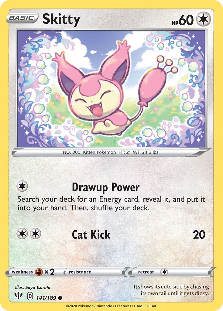 Skitty (141/189) [Sword & Shield: Darkness Ablaze] | Eastridge Sports Cards & Games