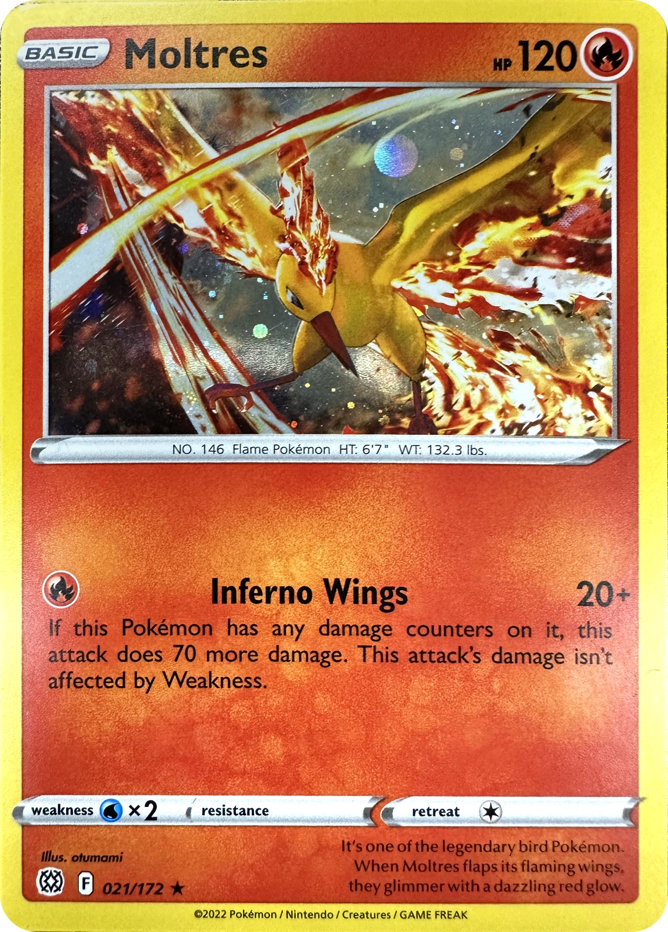 Moltres (021/172) (Cosmos Holo) [Sword & Shield: Brilliant Stars] | Eastridge Sports Cards & Games