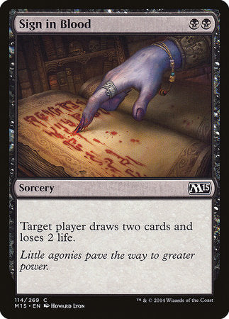 Sign in Blood [Magic 2015] | Eastridge Sports Cards & Games