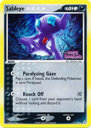 Sableye (31/110) (Stamped) [EX: Holon Phantoms] | Eastridge Sports Cards & Games