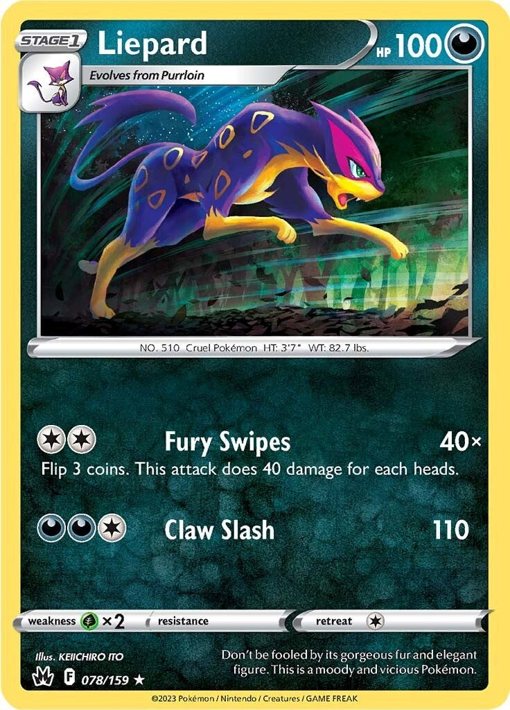 Liepard (078/159) [Sword & Shield: Crown Zenith] | Eastridge Sports Cards & Games