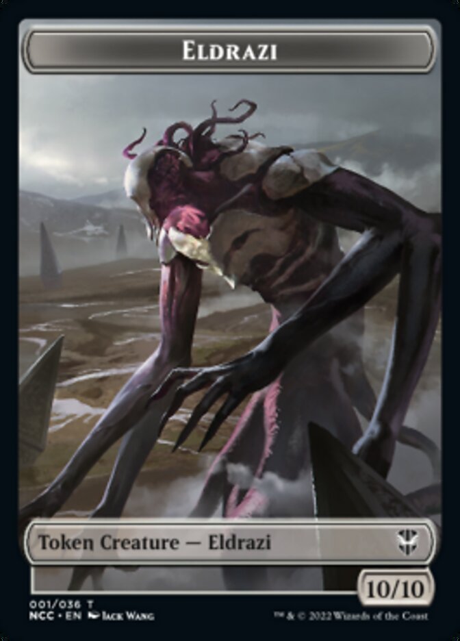 Eldrazi // Human Soldier Double-sided Token [Streets of New Capenna Commander Tokens] | Eastridge Sports Cards & Games