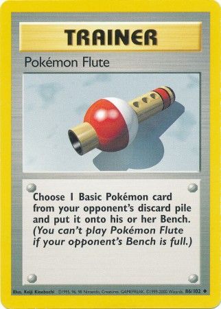 Pokemon Flute (86/102) [Base Set Unlimited] | Eastridge Sports Cards & Games