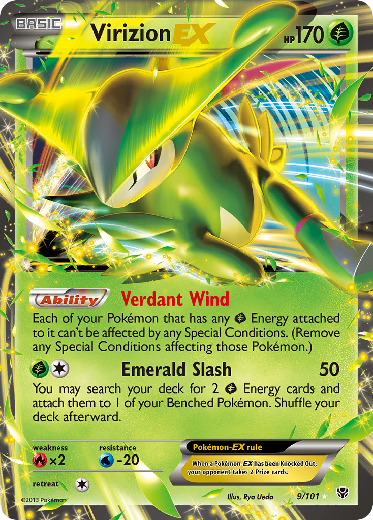 Virizion EX (9/101) [Black & White: Plasma Blast] | Eastridge Sports Cards & Games