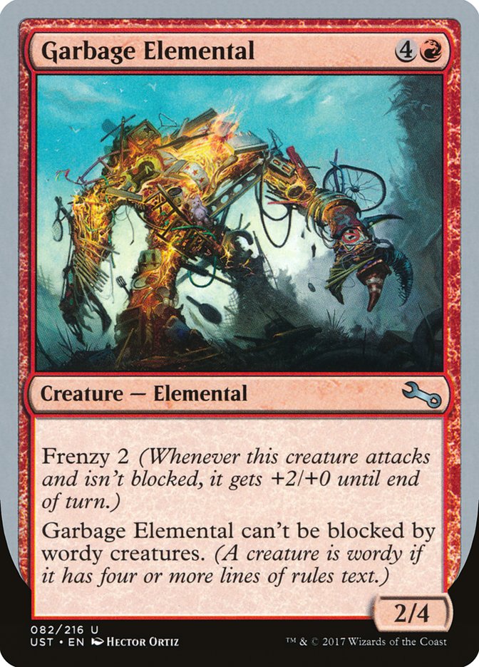 Garbage Elemental (2/4 Creature) [Unstable] | Eastridge Sports Cards & Games