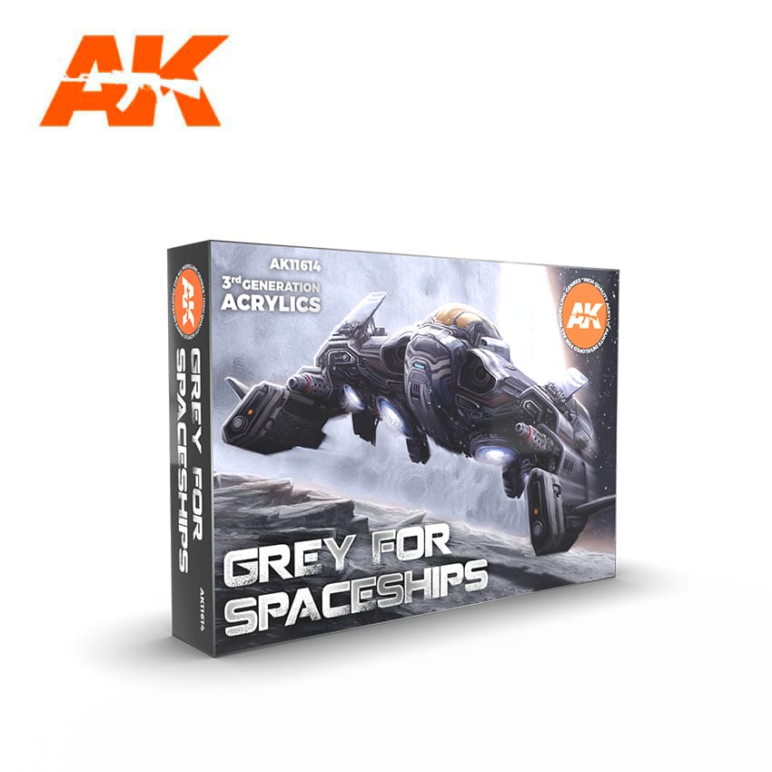 AK Interactive Grey for Spaceships Set (6 Paints) | Eastridge Sports Cards & Games