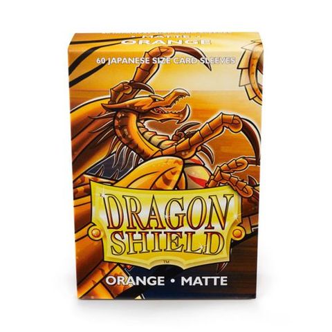 Dragon Shield Sleeves: Japanese Matte Orange (Box Of 60) | Eastridge Sports Cards & Games