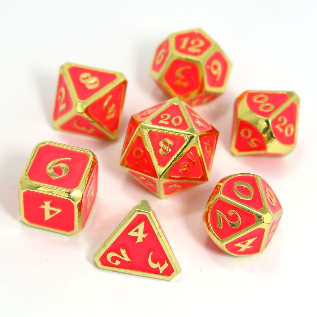 DIE HARD DICE METAL 7 DIE SET - Afterdark Neon Bloom | Eastridge Sports Cards & Games