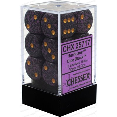 CHESSEX Speckled 12D6 Hurricane 16MM (CHX25717) | Eastridge Sports Cards & Games