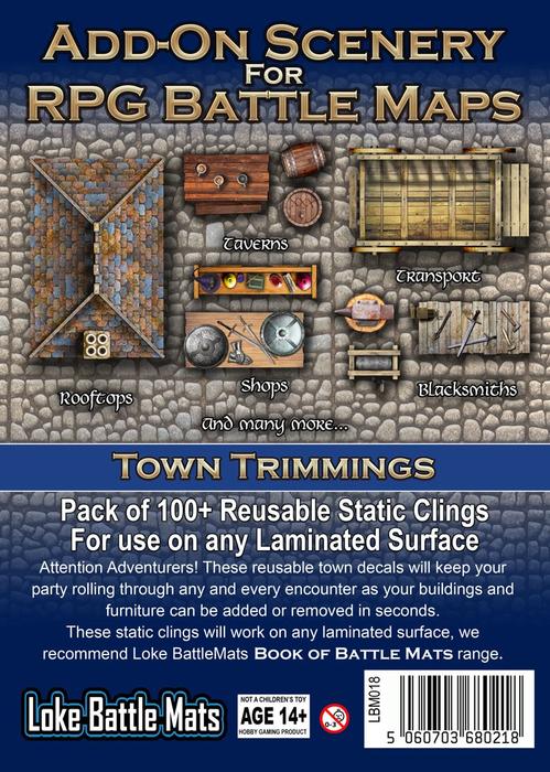 Add-on Scenery for RPG Battle Maps - Town Trimmings | Eastridge Sports Cards & Games