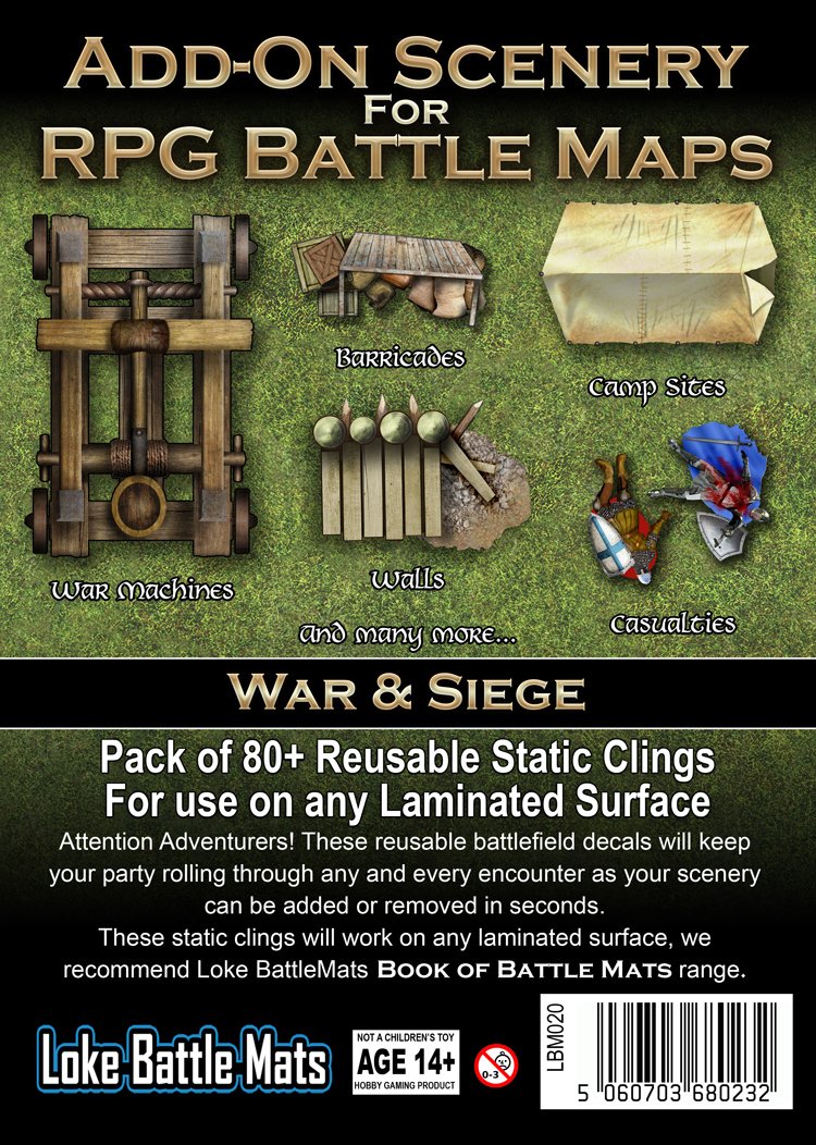 Add-on Scenery for RPG Battle Maps - War & Siege | Eastridge Sports Cards & Games
