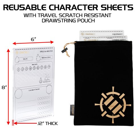 AP Enhance Tabletop Acrylic Character Sheets | Eastridge Sports Cards & Games