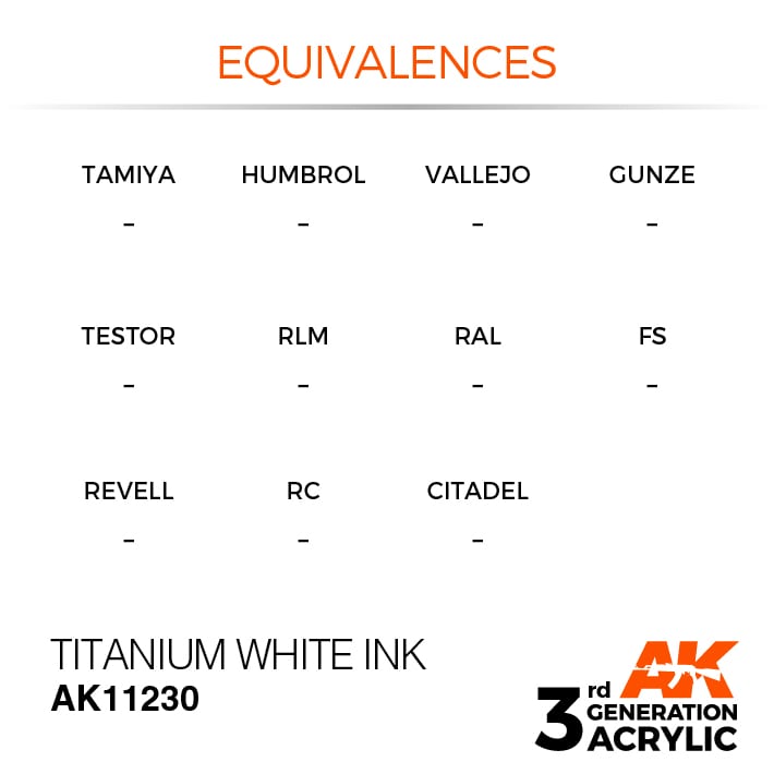 TITANIUM WHITE – INK (17ml) | Eastridge Sports Cards & Games