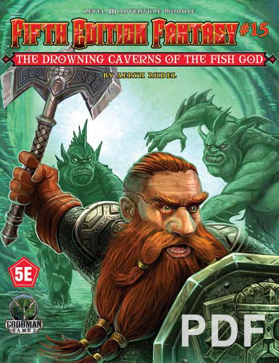 Fifth Edition Fantasy #15: The Drowning Caverns of the Fish God | Eastridge Sports Cards & Games