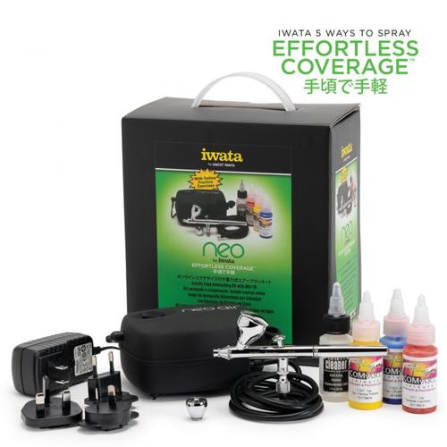 Iwata Beginner Airbrush Kit with NEO CN Gravity Feed Dual Action Airbrush (IW125) | Eastridge Sports Cards & Games