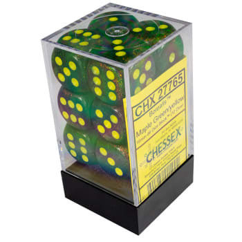 CHESSEX BOREALIS 12D6 MAPLE GREEN/YELLOW 16MM (CHX27765) | Eastridge Sports Cards & Games