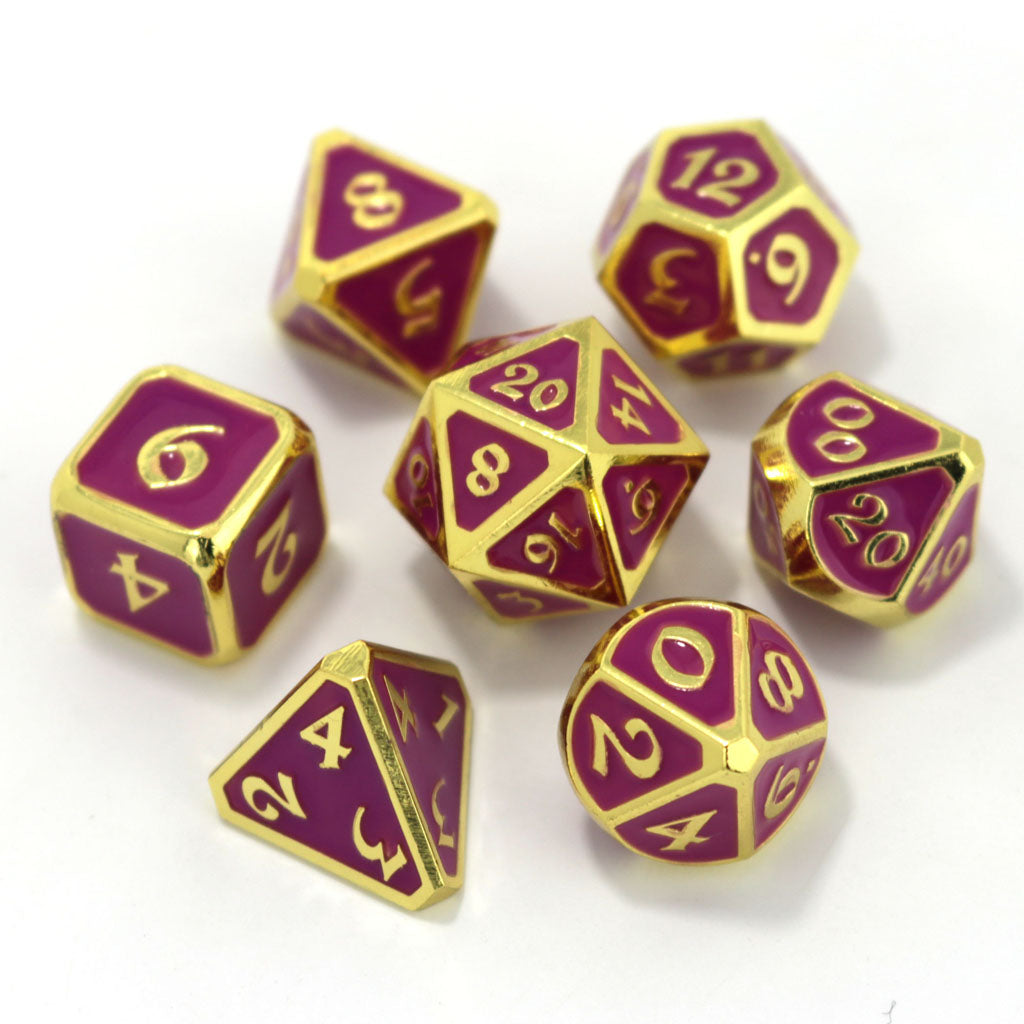 DIE HARD DICE METAL 7 DIE SET - Afterdark Neon Nightlife | Eastridge Sports Cards & Games