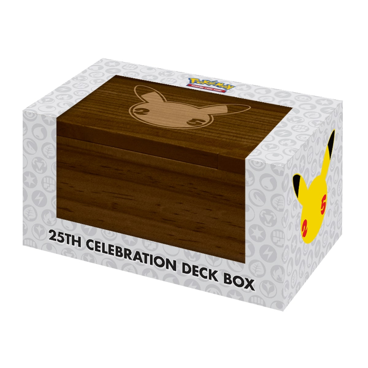 Pokemon 25th Anniversary Celebration Wooden Deck Box – Eastridge Sports  Cards & Games