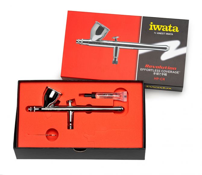 Iwata Revolution HP-CR Gravity Feed Dual Action Airbrush | Eastridge Sports Cards & Games