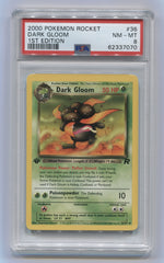 2000 Pokemon Rocket 1st Edition #36 Dark Gloom PSA 8 | Eastridge Sports Cards & Games