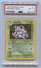 1999 Pokemon Base Set Unlimited Nidoking - Holo #11 PSA 8 | Eastridge Sports Cards & Games