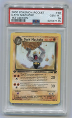 2000 Pokemon Rocket 1st Edition #40 Dark Machoke PSA 10 | Eastridge Sports Cards & Games