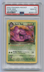 2000 Pokemon Rocket 1st Edition #41 Dark Muk PSA 10 | Eastridge Sports Cards & Games
