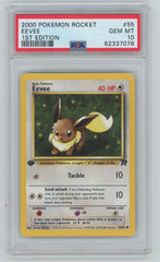 2000 Pokemon Rocket 1st Edition #55 Eevee PSA 10 | Eastridge Sports Cards & Games