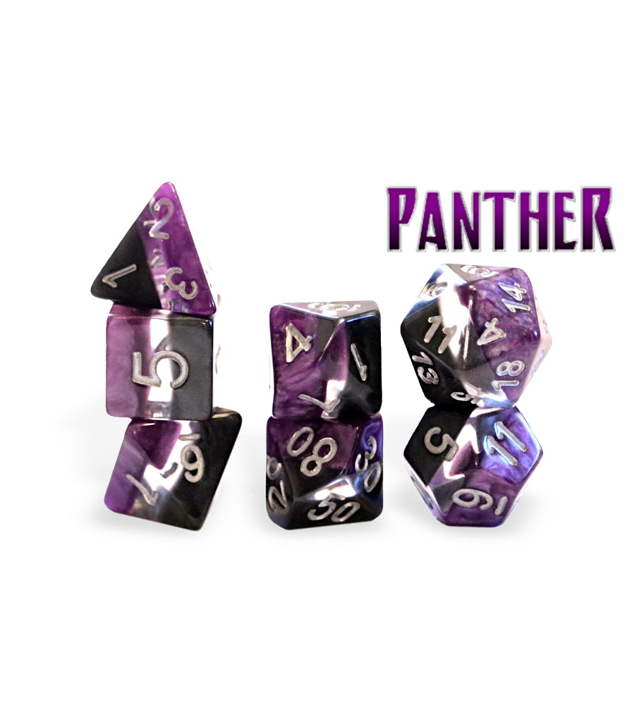 GATEKEEPER GAMES SUPERNOVA DICE - Panther 7-DIE SET | Eastridge Sports Cards & Games