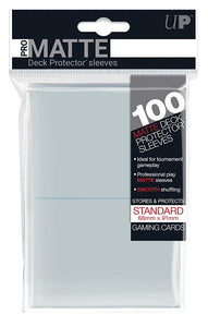 Ultra Pro Pro-Matte Clear Standard Deck Protectors 100ct | Eastridge Sports Cards & Games