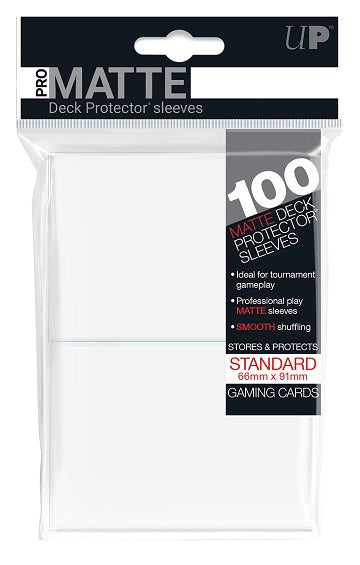 Ultra Pro Pro-Matte White Standard Deck Protectors 100ct | Eastridge Sports Cards & Games