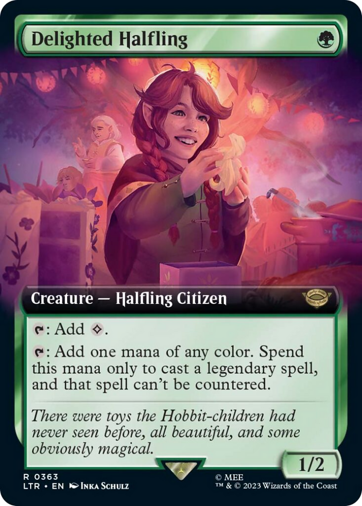 Delighted Halfling (Extended Art) [The Lord of the Rings: Tales of Middle-Earth] | Eastridge Sports Cards & Games